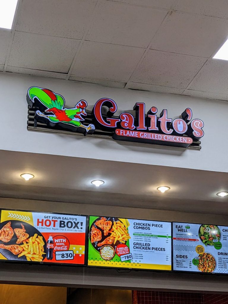 Galito's Menu