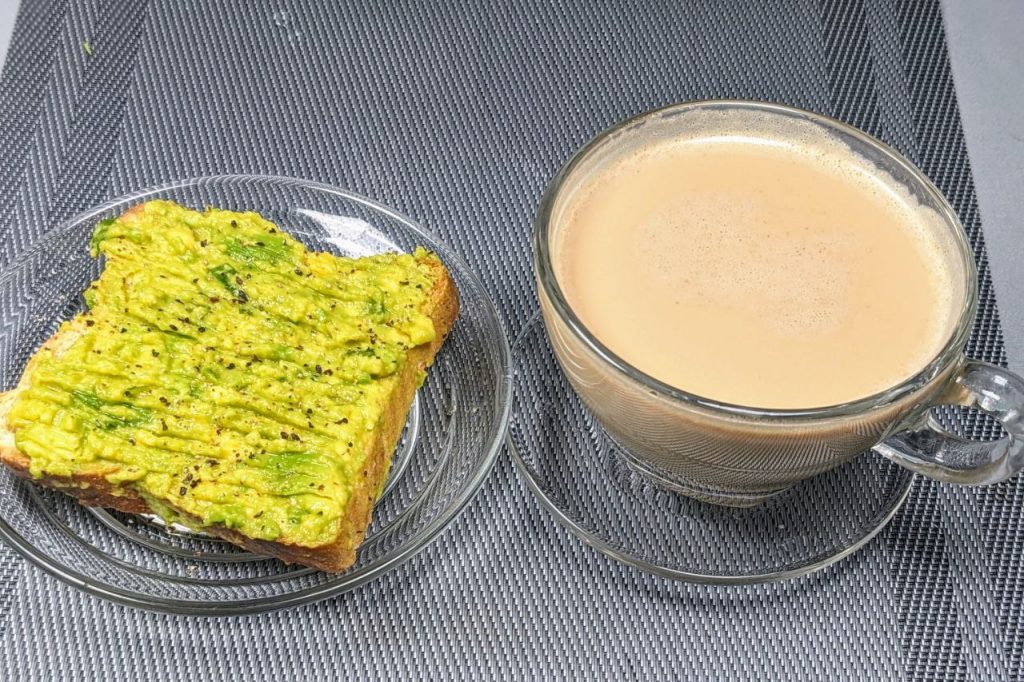 Avocado Toast and Milk Tea