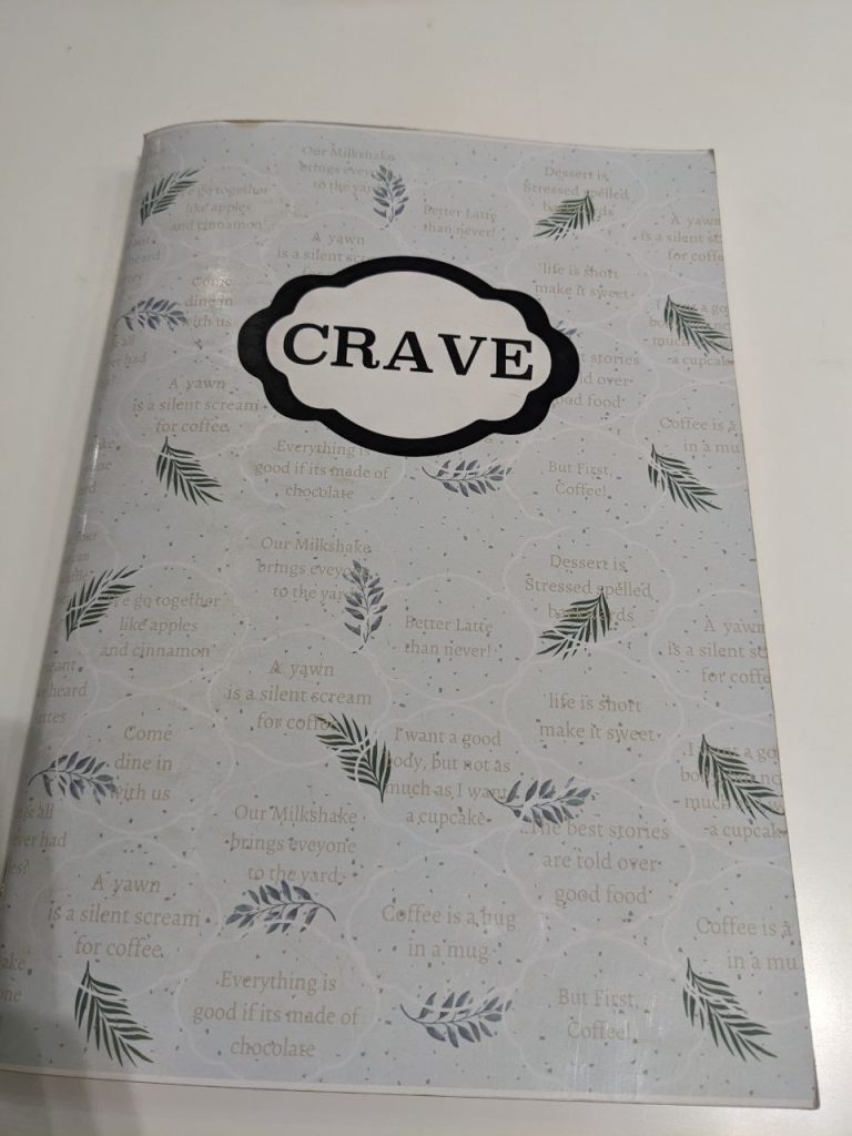 Menu | Crave Restaurant