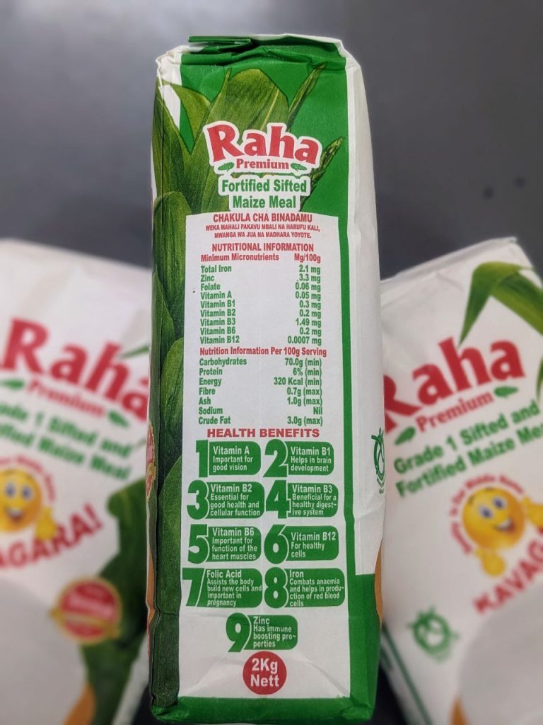Nutritional Information | Raha Premium | Kavagara